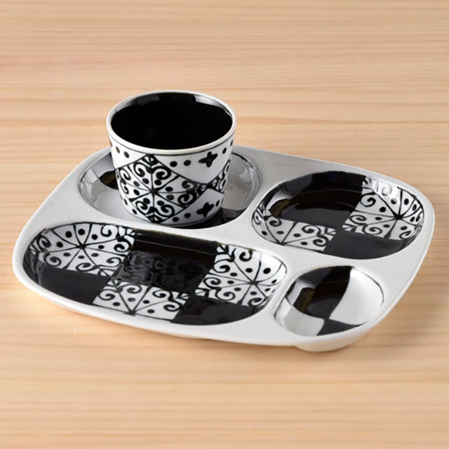  プレート2種　６点セット　黒壺 楽天市場】プレート ホーロー 22cm キャプテンスタッグ ブラックラベル