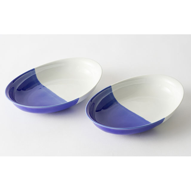 アウトレット】波佐見焼 隆泉陶器 プレート Sサイズ 3色セット（ブルー