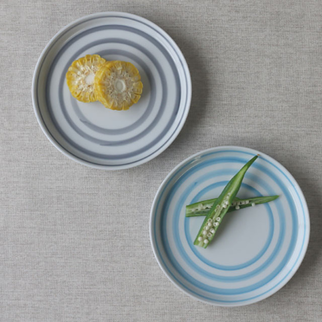 波佐見焼 カラーライン プレート（7色セット）(Cheer house) | エンニチ