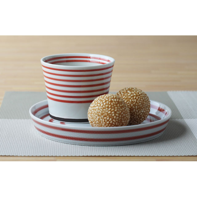 波佐見焼 カラーライン プレート（7色セット）(Cheer house) | エンニチ