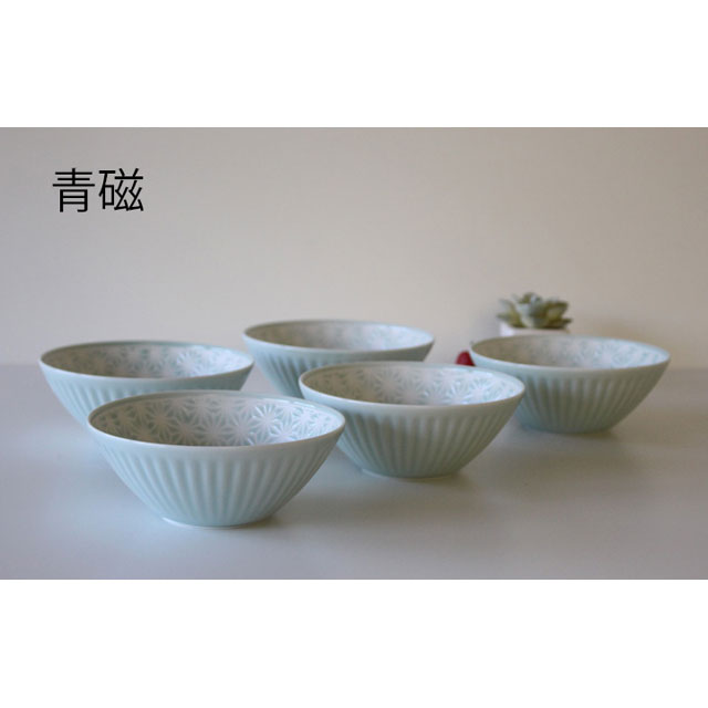 波佐見焼 麻の葉 ボウル M(Tomo's Factory) | エンニチ
