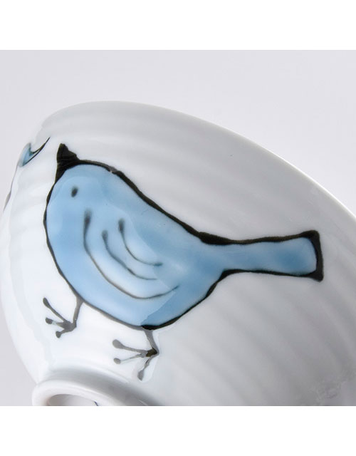 波佐見焼 青い鳥 ミニ茶碗(大新窯ネットショップ) | エンニチ