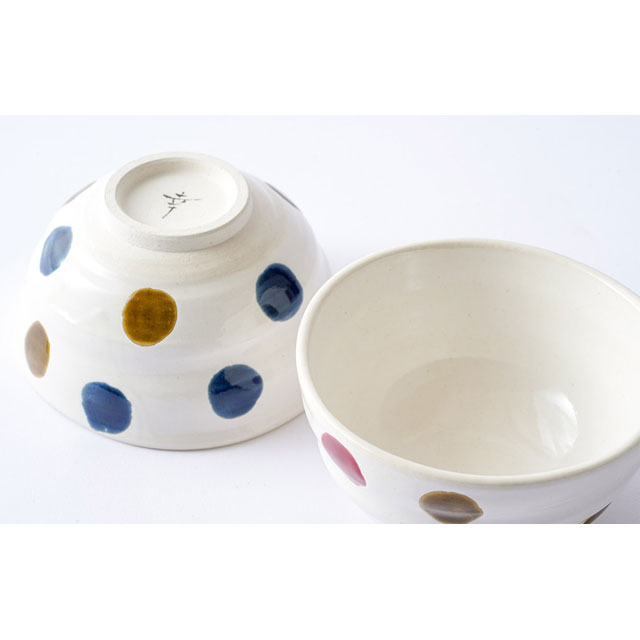 波佐見焼 水玉 茶碗 ペアセット | ROXY(ROXY) | エンニチ