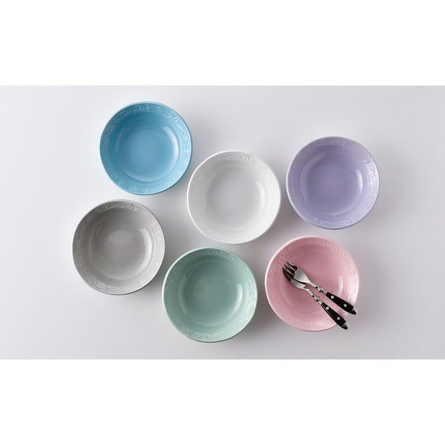 アウトレット】波佐見焼 隆泉陶器 ラグーサ ボウル 3色セット（ブルー