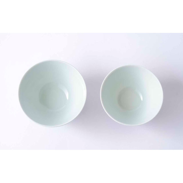 波佐見焼 グリーン巻木の葉・朱巻木の葉 お茶碗 2色セット(Cheer house
